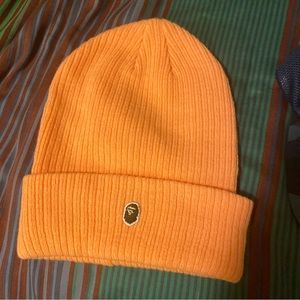 Bape a bathing ape peach beanie